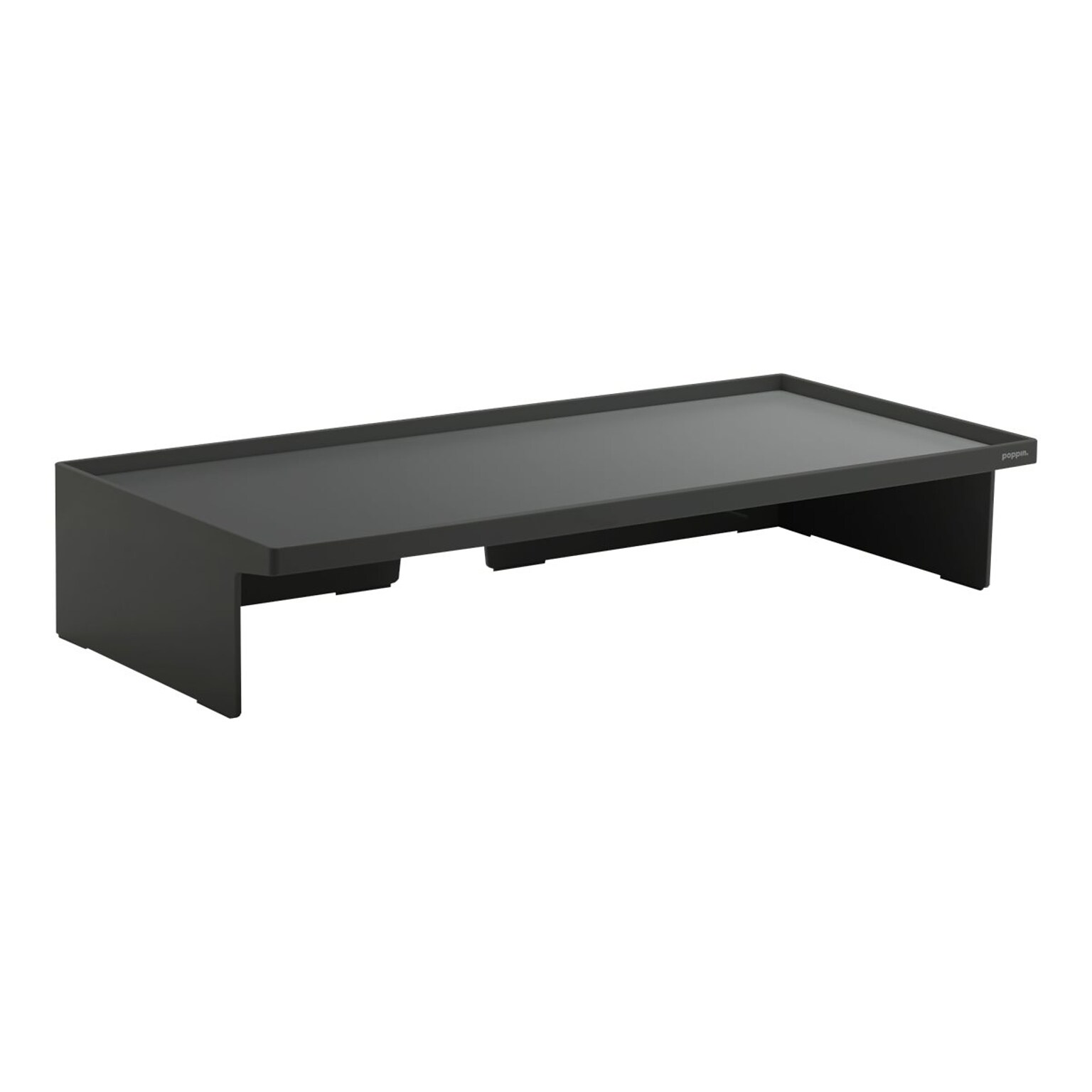 Poppin Monitor Stand, Dark Gray (105201)