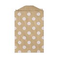 LUX Little Bitty Bag (2 3/4 x 4)  1000/Pack, White Polka Dot (LBB-PDGB-1000)