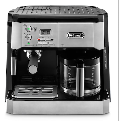 DeLonghi 10 Cups Automatic Drip Coffee Maker, Black/Chrome (BCO 430)