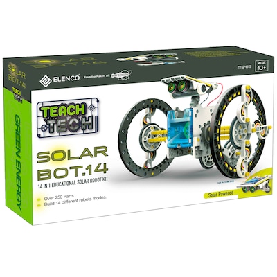 Elenco Teach Tech SolarBot.14 Solar Robot Kit, 250 Pieces (EE-TTG615)