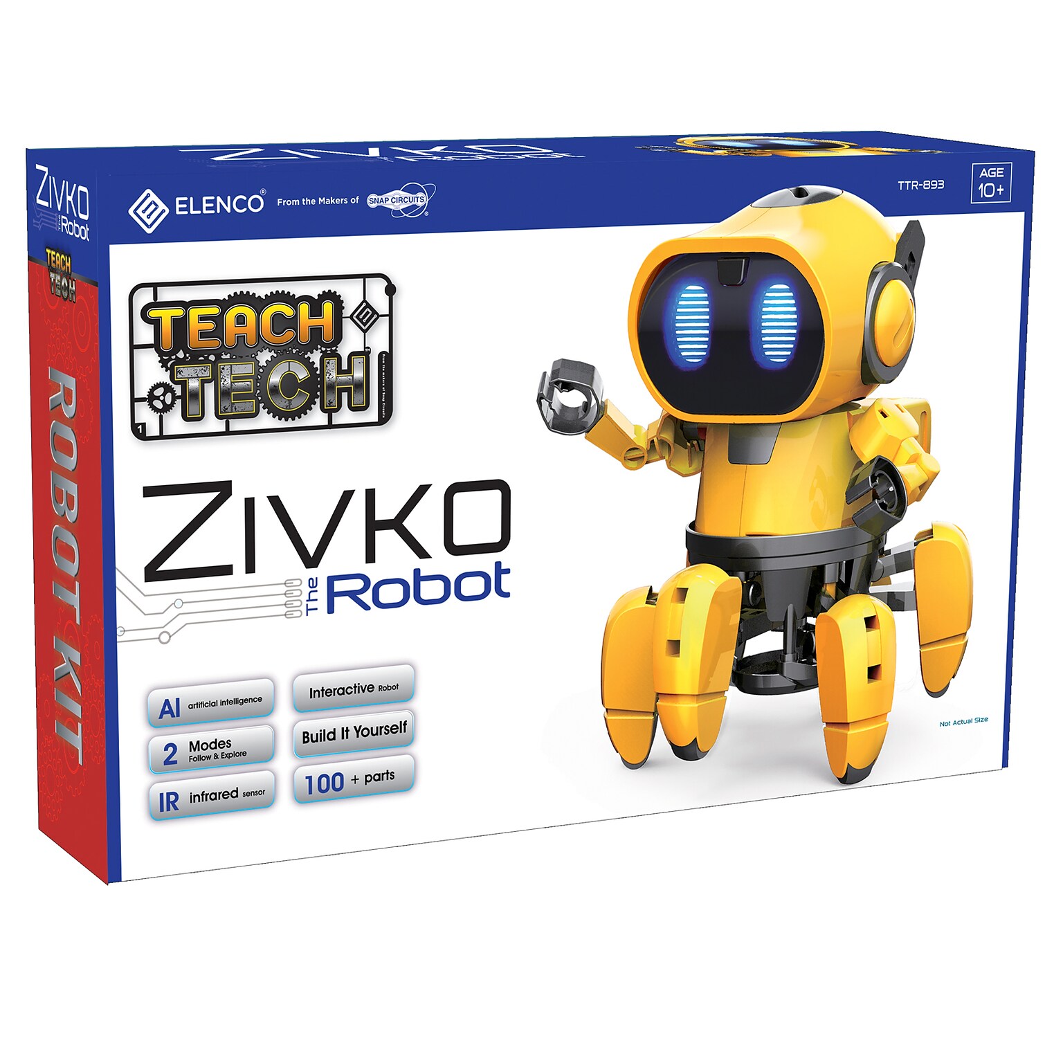 Elenco® Teach Tech™ Zivko the Robot, 100 Pieces (EE-TTR893)