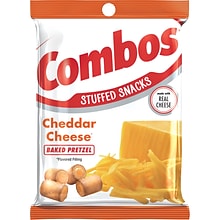 Combos Cheddar Cheese Pretzel Baked Snacks 6.3 oz. Bags, 12 Bags/Carton (42005)