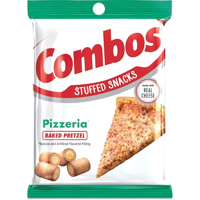 Combos Pizzeria Pretzels Nuggets, 6.3 oz. Bags, 12 Bags/Carton (42006)