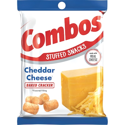 Combos Cheddar Cheese Pretzels Nuggets, 6.3 oz., 12 Bags/Box (MMM42007)