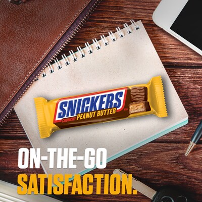 Snickers Peanut Butter Squared Chocolate Candy Bars, 1.78 oz, Pack of 18 (MMM39412)