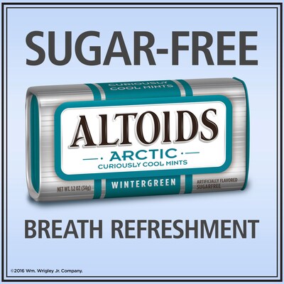 Altoids Arctic Sugar Free Wintergreen Mints, 9.6 oz., 8/Pack (209-00489)