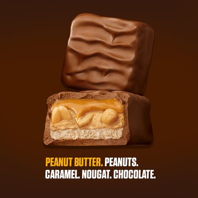 Snickers Peanut Butter Squared Chocolate Candy Bars, 1.78 oz, Pack of 18 (MMM39412)