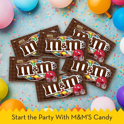 M&M's Milk Chocolate Pieces, 1.69 oz., 36/Box (MMM49990)