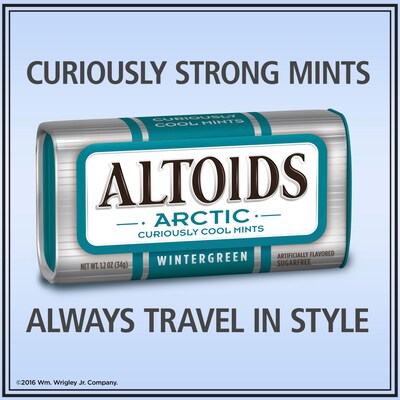 Altoids Arctic Sugar Free Wintergreen Mints, 9.6 oz., 8/Pack (209-00489)