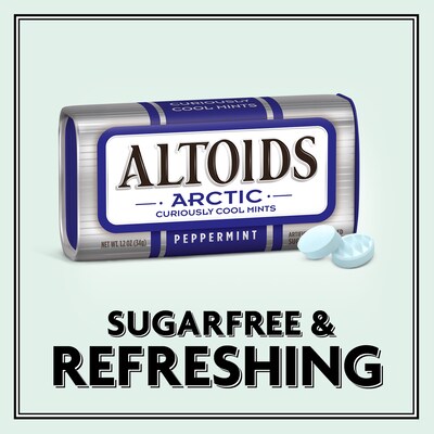 Altoids Sugar Free Peppermint Mints, 9.6 oz., 8 Pieces/Pack, 8/Box (209-00488)