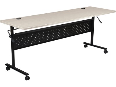 MooreCo Economy Flipper Training Room Table, 24D x 60W, Gray Elm (91181)