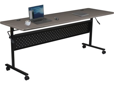 MooreCo Economy Flipper Training Room Table, 24"D x 60"W, Low Line (91182)