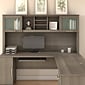 Bush Furniture Somerset 71"W Desktop Hutch, Ash Gray (WC81611)