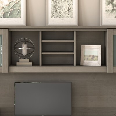 Bush Furniture Somerset 72"W Desktop Hutch, Ash Gray (WC81611)