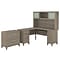 Bush Furniture Somerset 60W L Shaped Desk with Hutch and Lateral File Cabinet, Ash Gray (SET008AG)