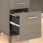 Bush Furniture Somerset 72W Office Desk with Hutch and Lateral File Cabinet, Ash Gray (SET019AG)