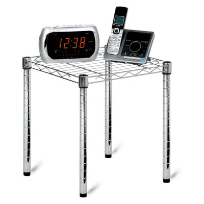 Honey Can Do wire shelving table, chrome plated ( SHF-01504 )