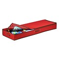 Honey Can Do gift wrap organizer, red / pine green ( SFT-01598 )
