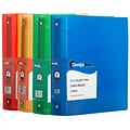 JAM Paper Designders 2 3-Ring Non-View Binders, Assorted, 4/Pack (820T2ASSRT)