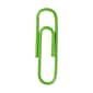 JAM Paper Small Paper Clips, Lime Green, 100/Pack (2183624)