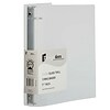 JAM Paper Designders 1 1/2 3-Ring Flexible Poly Binder, Clear Glass Twill (762T15CL)