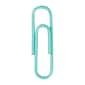 JAM Paper Small Paper Clips, Teal, 100/pack (21832064)