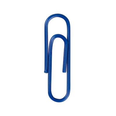 JAM Paper Small Paper Clips, Dark Blue, 100/Pack (42186868)