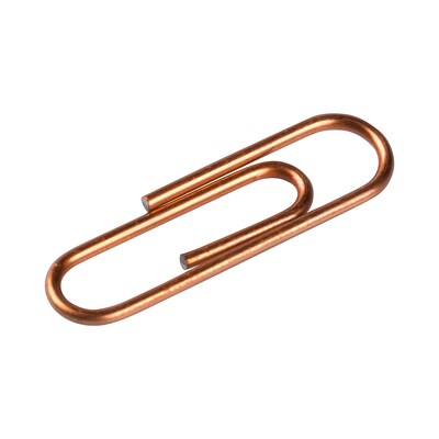 JAM Paper Small Paper Clips, Rose Gold, 100/pack (21832057)