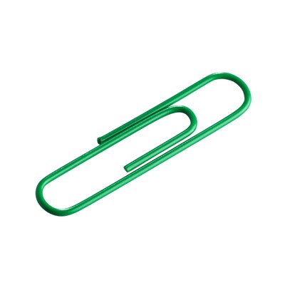 JAM Paper Jumbo Paper Clips, Green, 75/Pack (42186878)