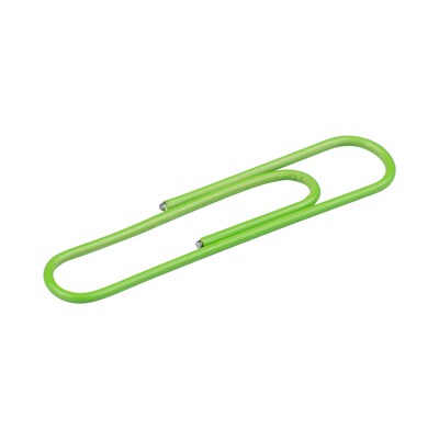 JAM Paper Jumbo Paper Clips, Lime Green, 75/Pack (21830627)