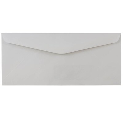 JAM Paper #10 Window Envelope, 4 1/8 x 9 1/2, White, 100/Pack (1633173I)