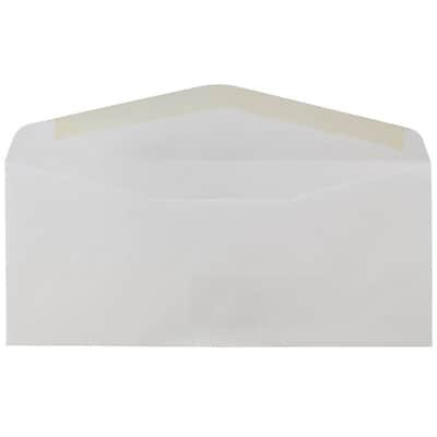 JAM Paper #10 Window Envelope, 4 1/8" x 9 1/2", White, 100/Pack (1633173I)