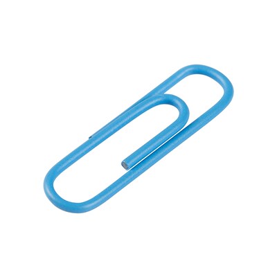 JAM Paper Small Paper Clips, Baby Blue, 100/Pack (22181933)