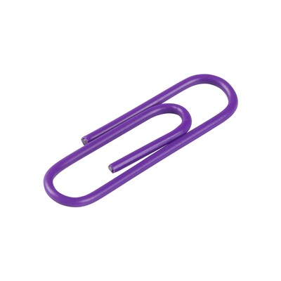 JAM Paper Small Paper Clips, Purple, 100/Pack (2183753)