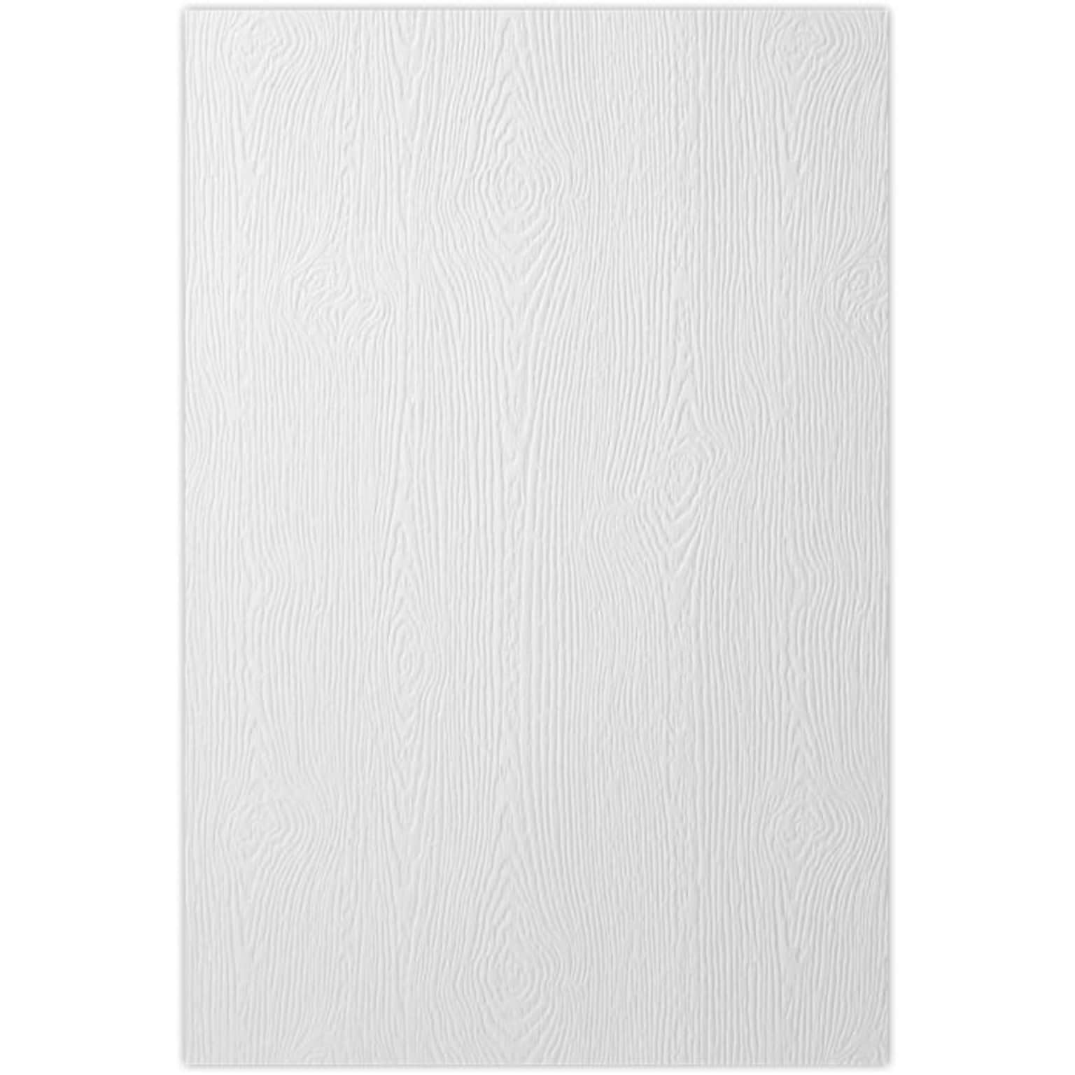 LUX Woodgrain 12 x 18 Specialty Paper, 67 lbs., 50 Brightness, White Birch Woodgrain, 50 Sheets/Ream, /Pack (1218-P-S02-50)