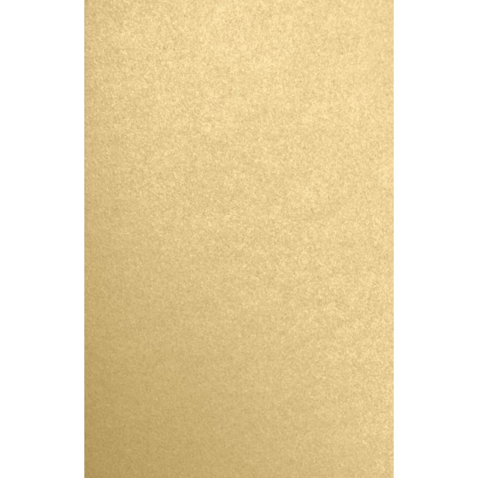 LUX Colored Paper, 32 lbs., 11 x 17, Blonde Metallic, 50/Pack (1117-P-BLON-50)