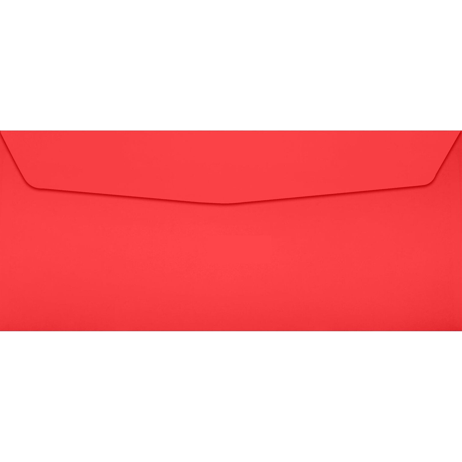 LUX Moistenable Glue #10 Business Envelope, 4 1/2 x 9 1/2, Electric Cherry, 50/Pack (WS-2995-50)