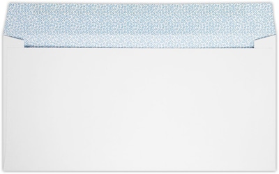 LUX #16 Regular Envelopes (6 x 12) 250/Pack, 28lb. Bright White W/ Sec Tint (15R-W-250)