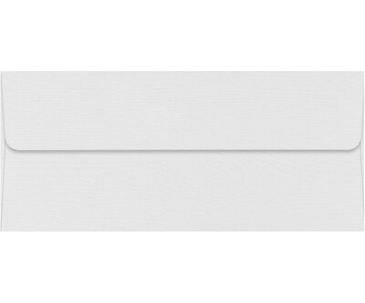 LUX Square Flap Self Seal #10 Business Envelope, 4 1/2 x 9 1/2, White Birch Woodgrain, 50/Pack (4860-S02-50)