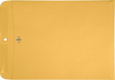 LUX 12 x 15 1/2 Clasp Envelopes 50/Pack, 28lb. Brown Kraft (1215C-BK-50)