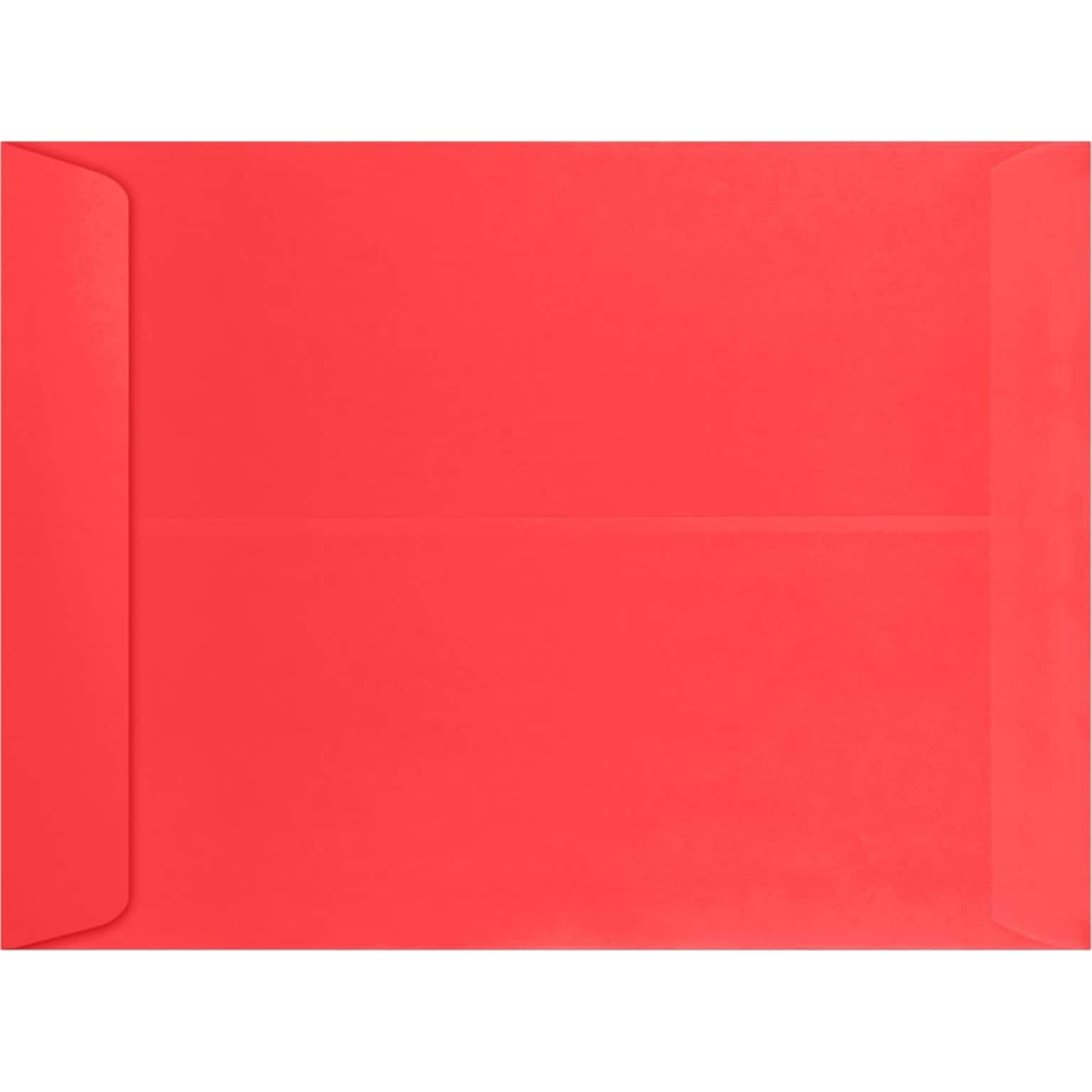 LUX 9 x 12 Open End Envelopes 50/Pack, Electric Cherry (WS-4976-50)
