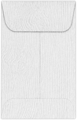 LUX #1 Coin Envelopes (2 1/4 x 3 1/2) 50/Pack, White Birch Woodgrain (1COS02-50)