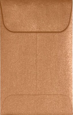 LUX #1 Coin Envelopes (2 1/4 x 3 1/2) 50/Pack, Copper Metallic (1CO-M27-50)
