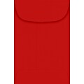 LUX #4 Coin Envelopes (3 x 4 1/2) - Ruby Red 250/Pack, 80lb. Ruby Red (LUX-4CO-18-250)