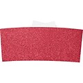 LUX 6 1/4 Belly Band 50/Pack, Holiday Red Sparkle  (614BB-MS08-50)