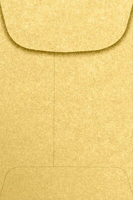 LUX #4 Coin Envelopes (3 x 4 1/2) - Gold Metallic 500/Pack, 80lb. Gold Metallic (4CO-07-500)