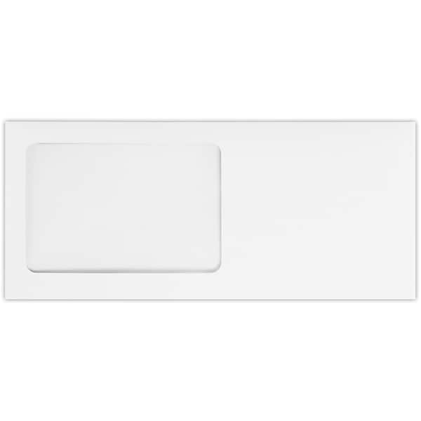 LUX Self Seal #10 Window Envelope, 4 1/2 x 9 1/2, White Wove, 50/Pack (10APW-WW-50)