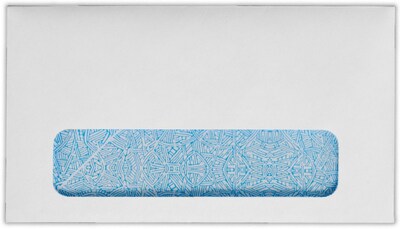 LUX Moistenable Glue Security Tinted #6 3/4 Window Envelope, 3 5/8 x 6 1/2, Bright White, 500/Pack