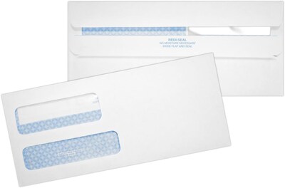 window double envelopes pack redi seal security 24lb lux tint quill staples