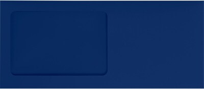 LUX Self Seal #10 Window Envelope, 4 1/2 x 9 1/2, Navy, 500/Pack (LUX-10APW-103-5)